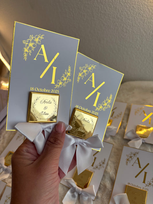 Lot de 10 Cartes cadeaux invités