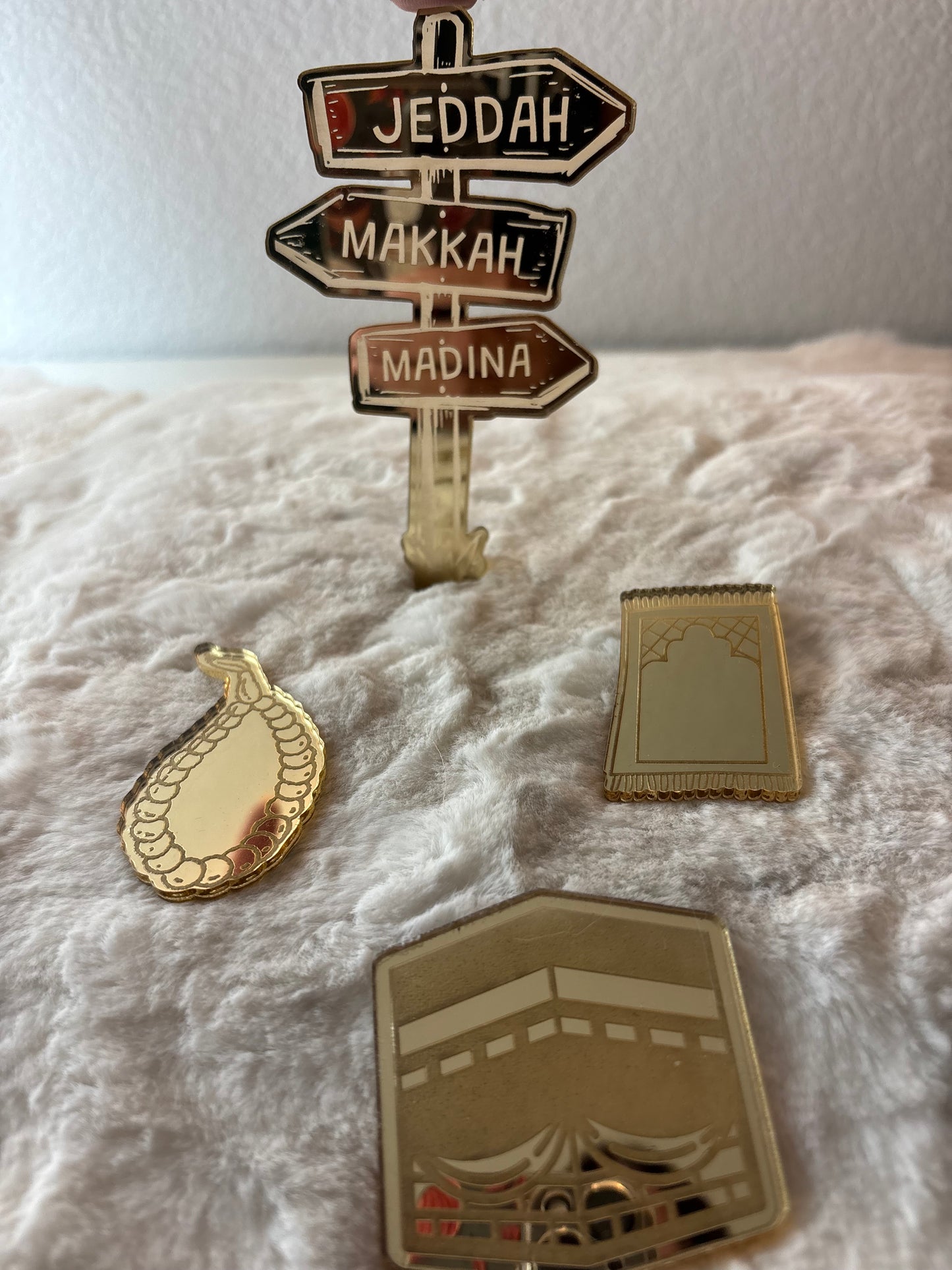 Lot de 4 Cake topper Omra /Hajj