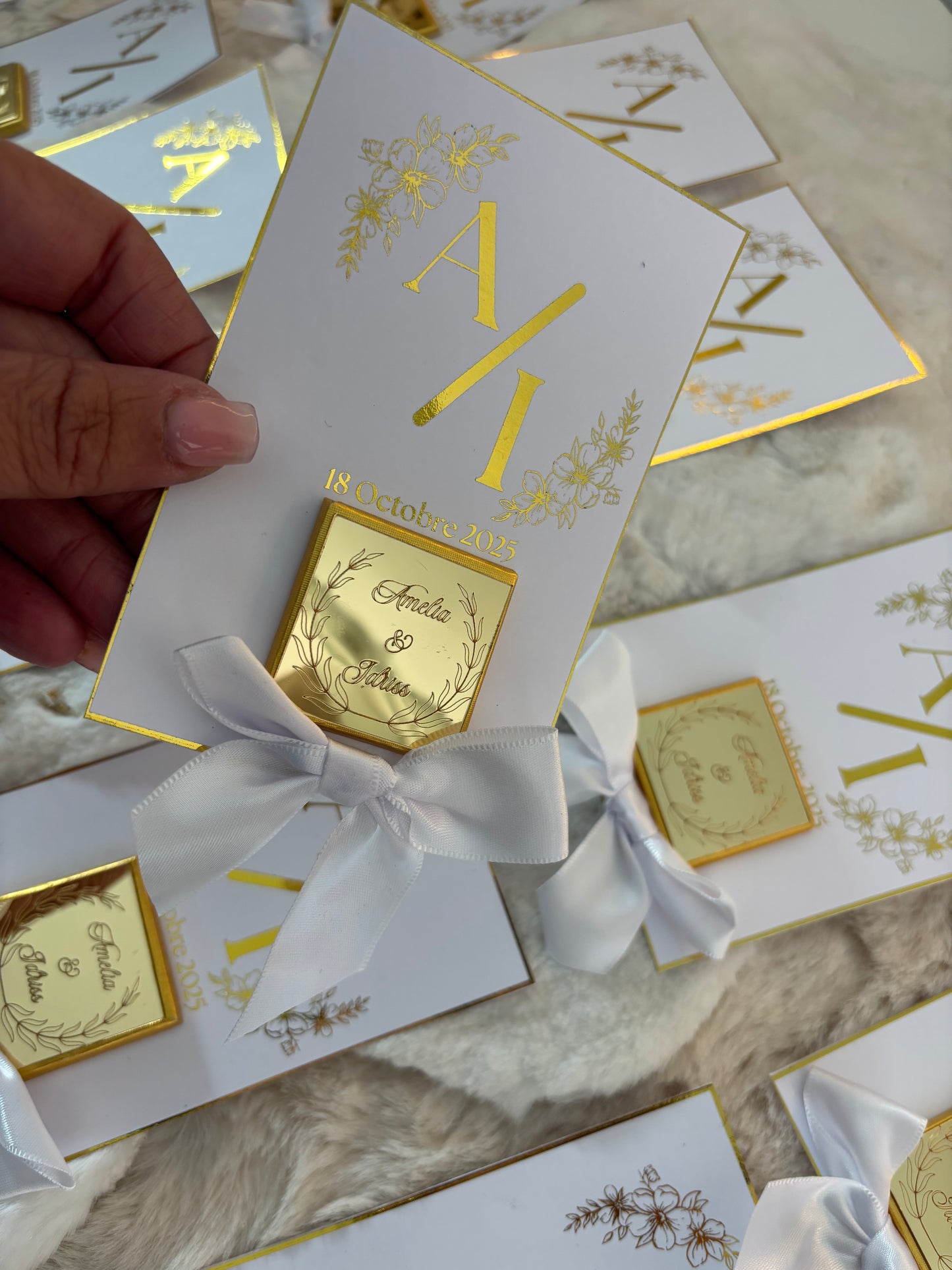 Lot de 10 Cartes cadeaux invités