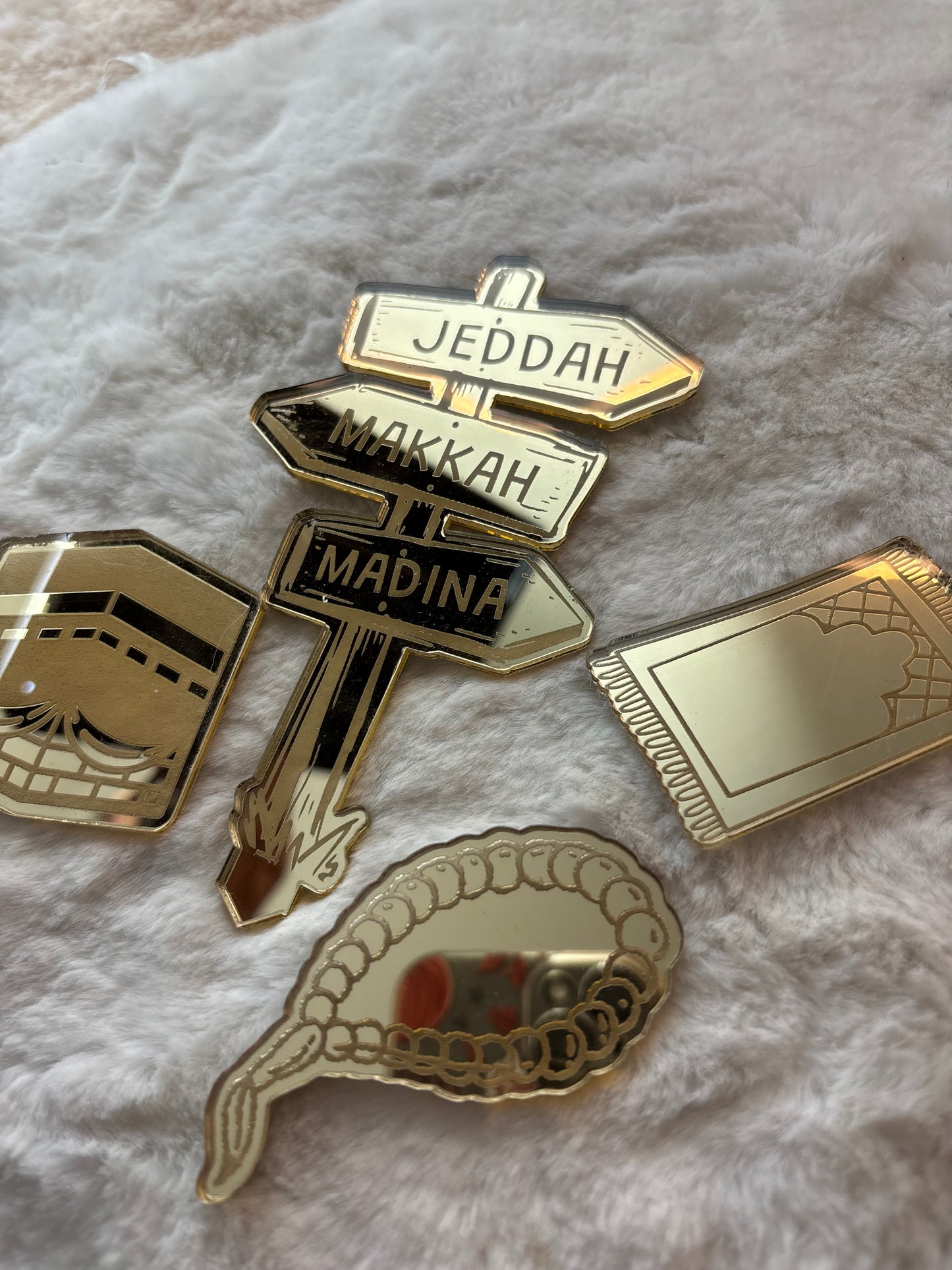 Lot de 4 Cake topper Omra /Hajj