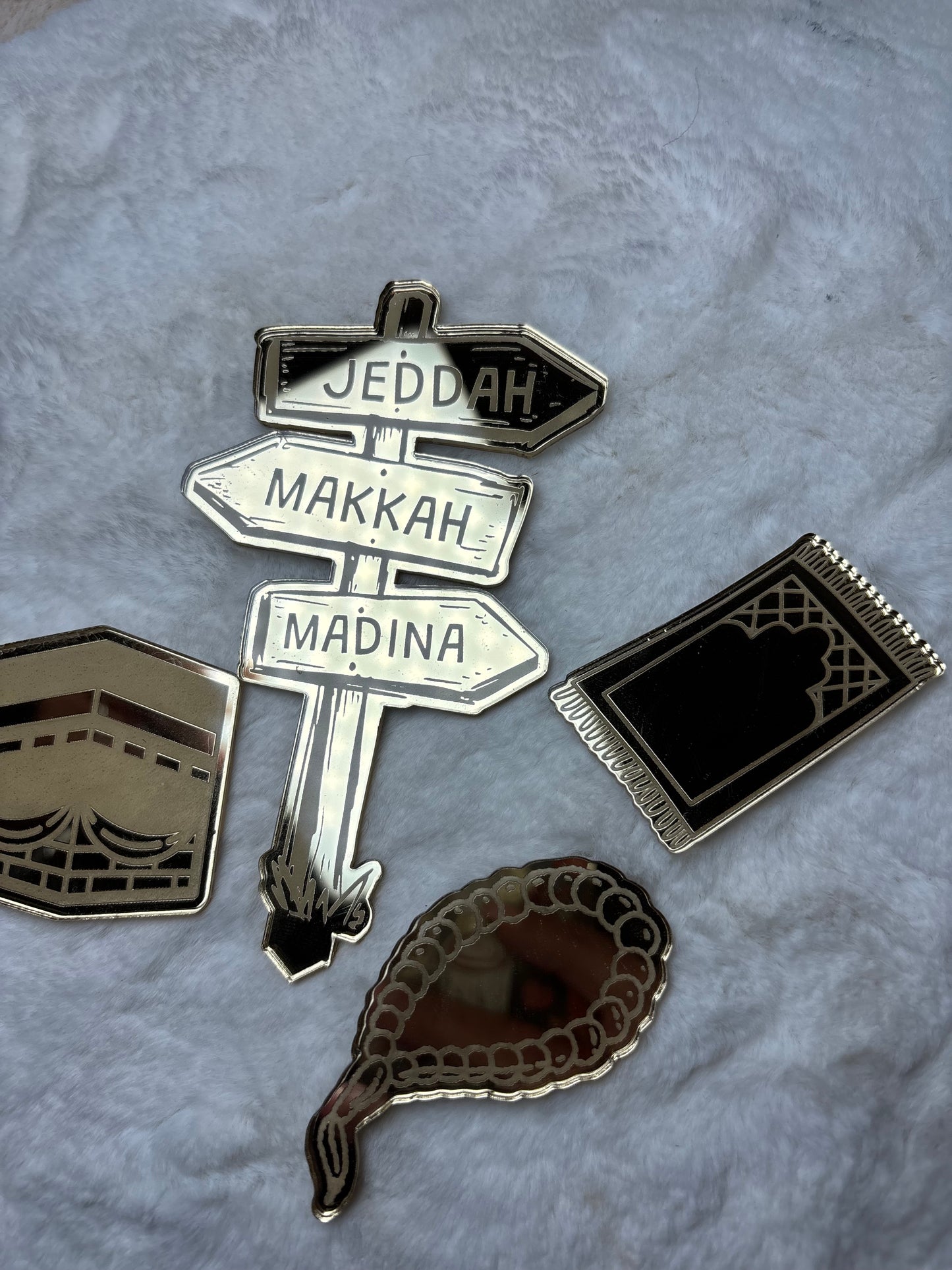 Lot de 4 Cake topper Omra /Hajj