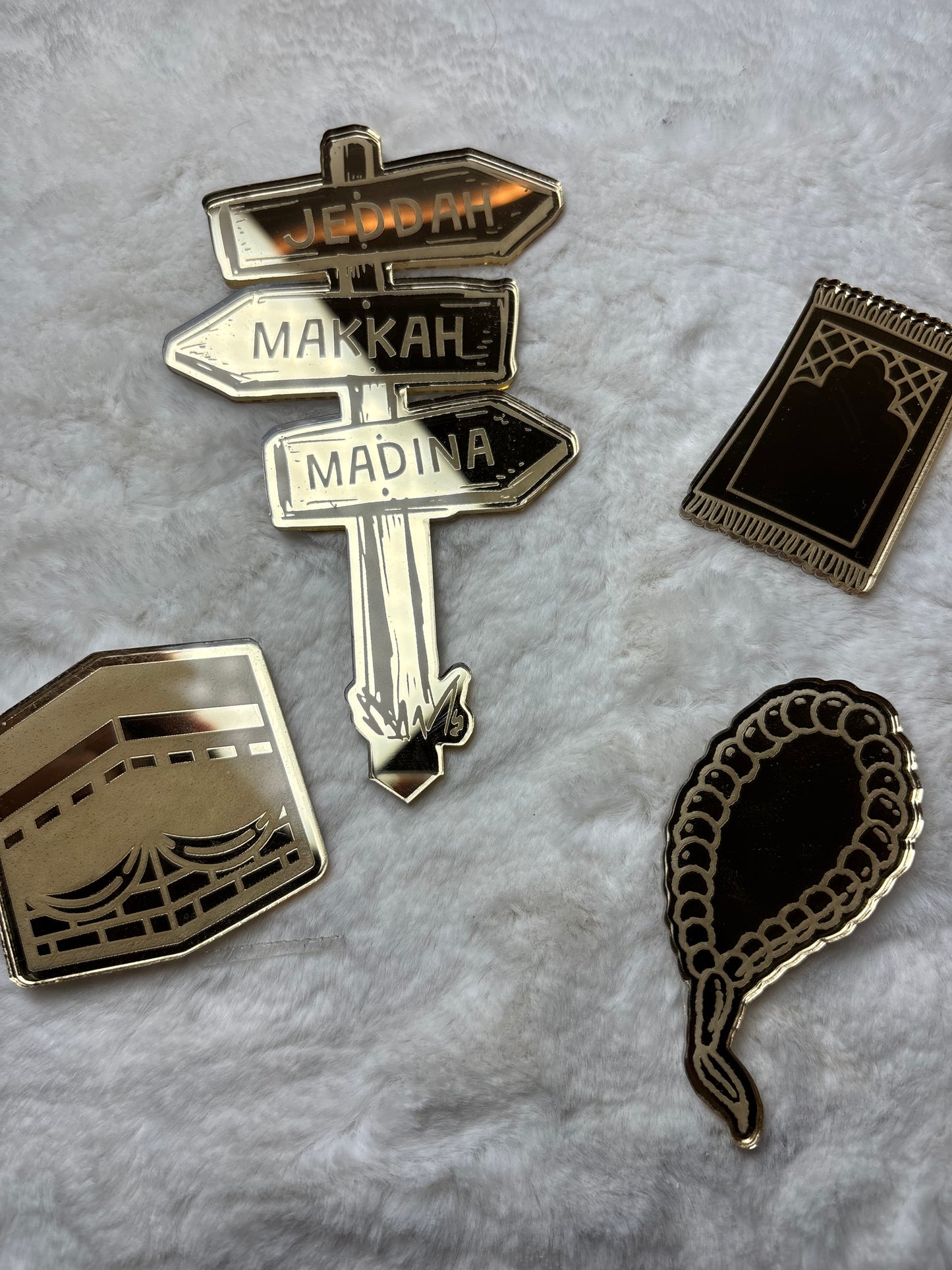 Lot de 4 Cake topper Omra /Hajj