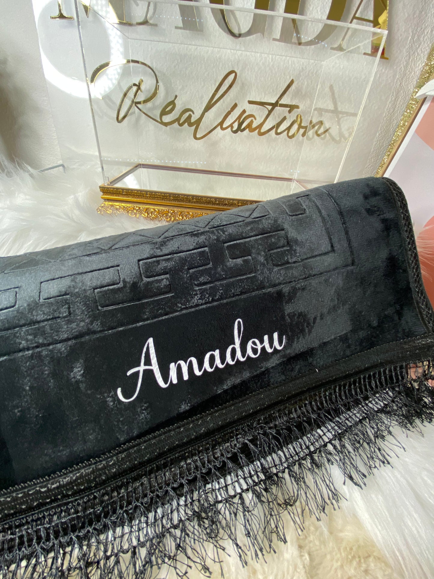 Tapis de prière noir