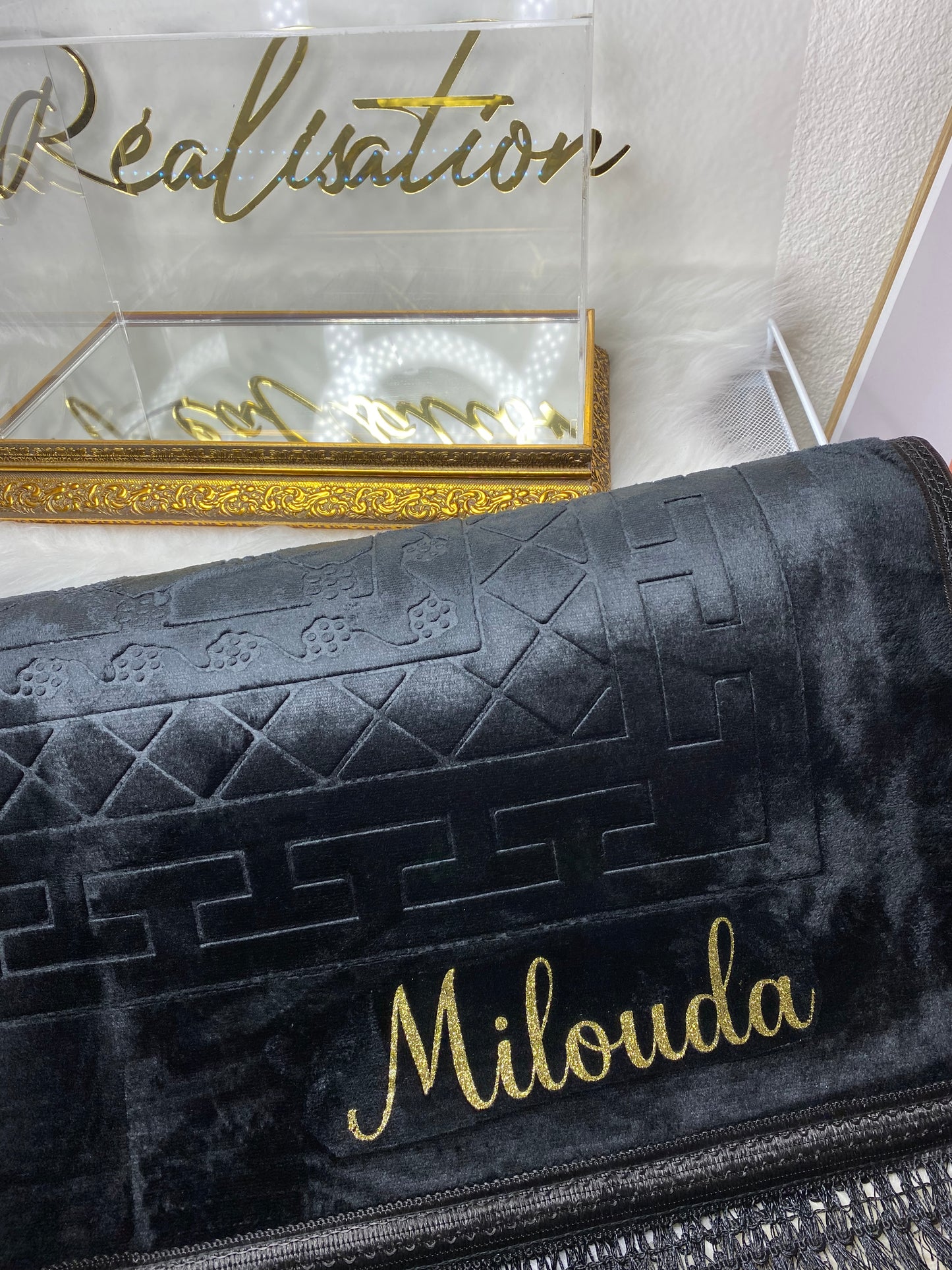 Tapis de prière noir