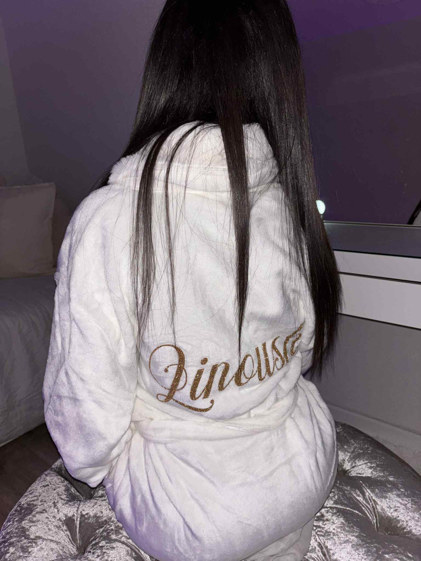 PEIGNOIR PILOU BLANC