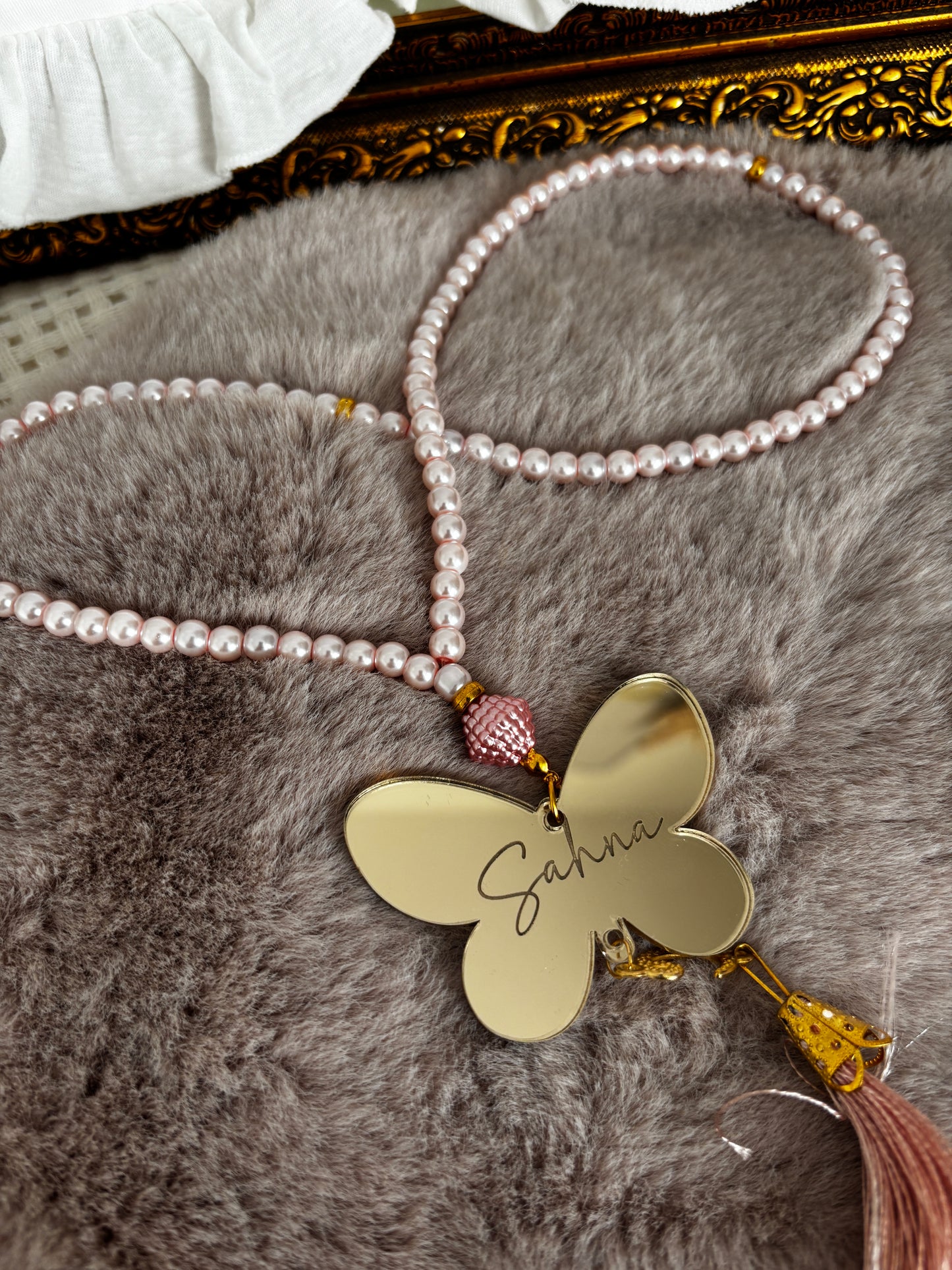 Tasbih personnalisé papillon