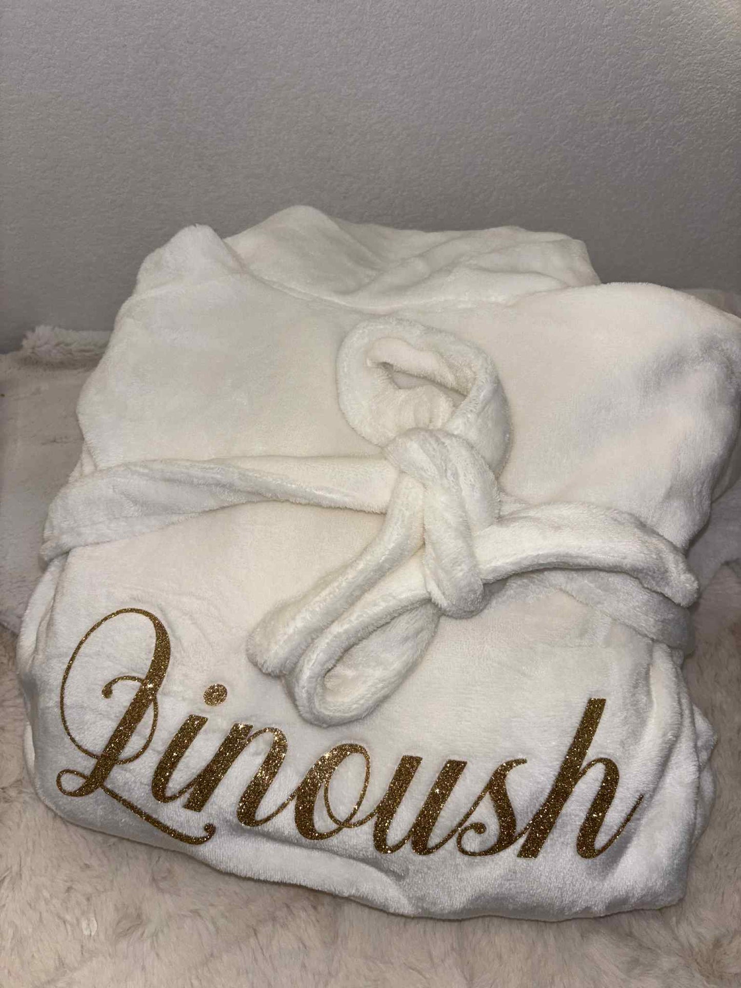 PEIGNOIR PILOU BLANC