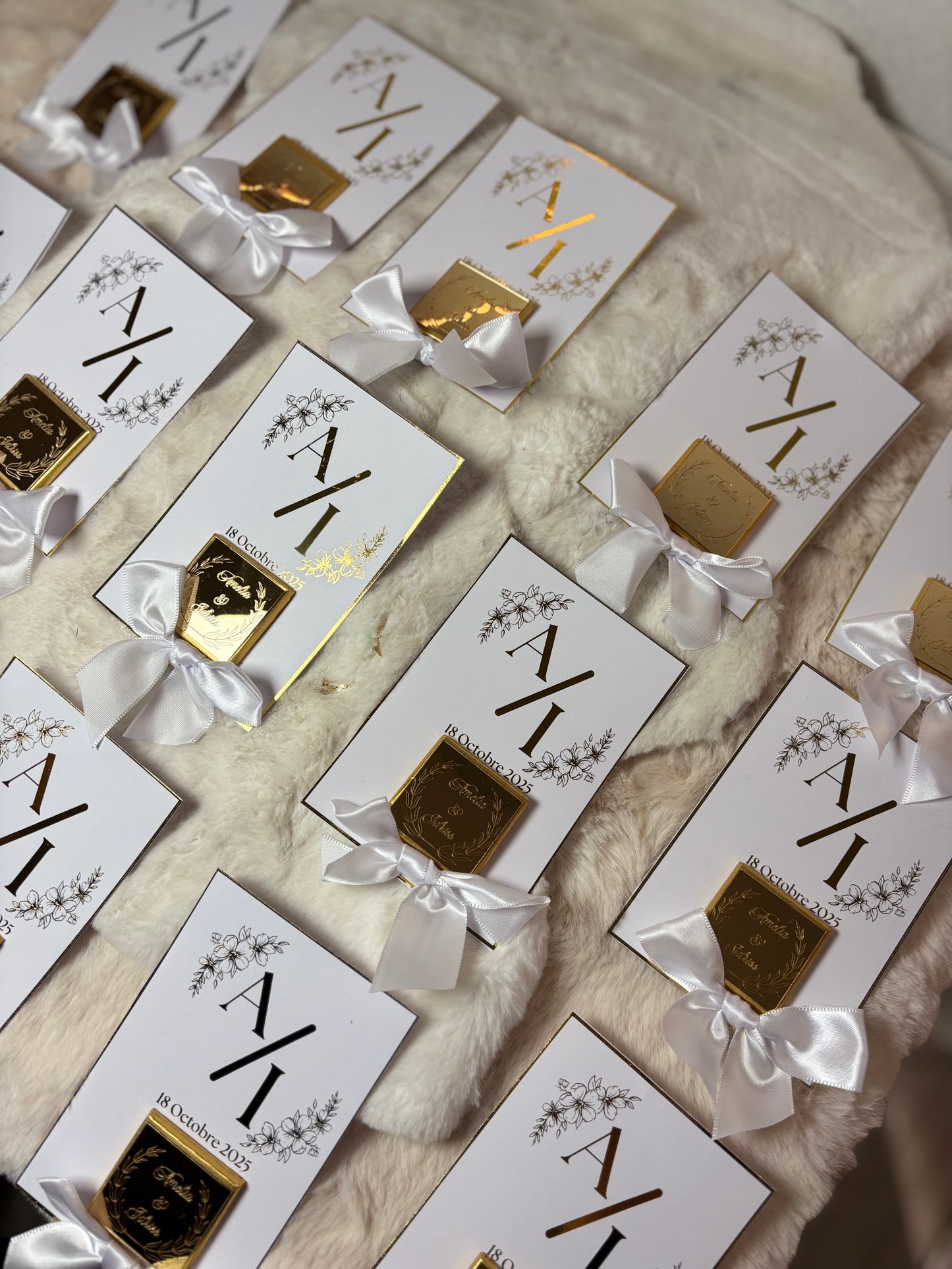 Lot de 10 Cartes cadeaux invités