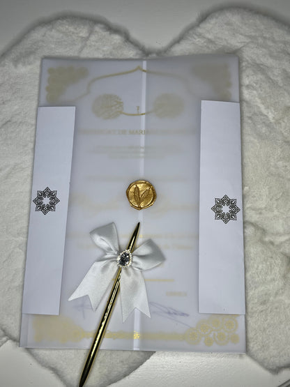 Pack certificat de mariage