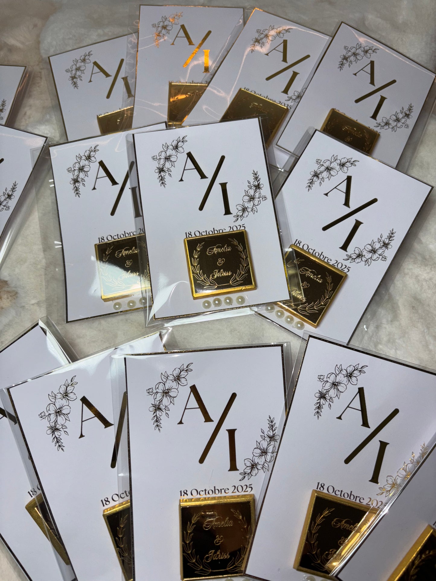 Lot de 10 Cartes cadeaux invités